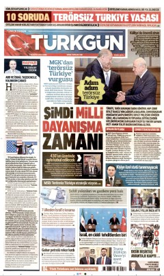 Türkgün Gazetesi Manşetleri