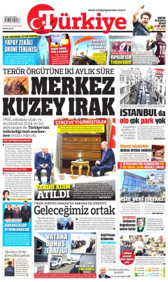 Türkiye Gazetesi Gazetesi Manşetleri
