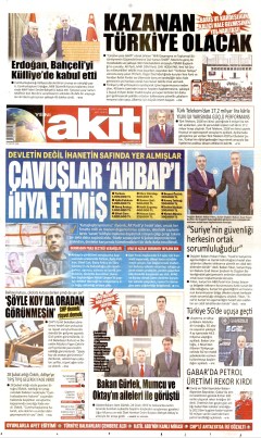 Yeni Akit Gazetesi Manşetleri