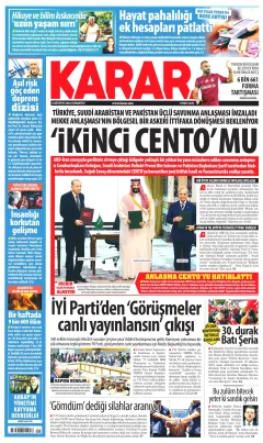 Karar Gazetesi Manşetleri