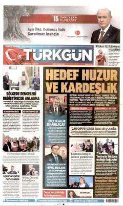 Türkgün Gazetesi Manşetleri
