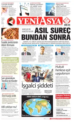 Yeni Asya Gazetesi Manşetleri