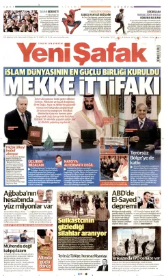 Yeni Şafak Gazetesi Manşetleri