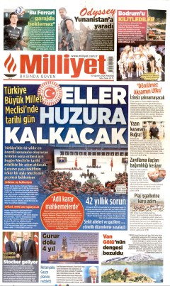 Milliyet Gazetesi Manşetleri