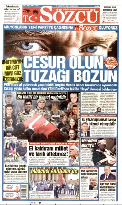 Sözcü Gazetesi Manşetleri