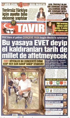 Tavır Gazetesi Gazetesi Manşetleri