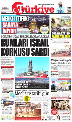 Türkiye Gazetesi Gazetesi Manşetleri