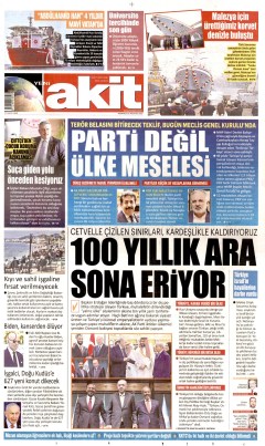 Yeni Akit Gazetesi Manşetleri