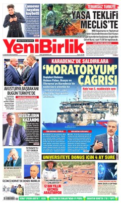 YeniBirlik Gazetesi Manşetleri
