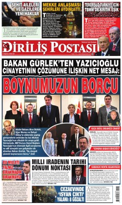 Diriliş Postası Gazetesi Manşetleri