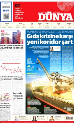 Dünya Gazetesi Manşetleri