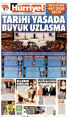 Hürriyet Gazetesi Manşetleri