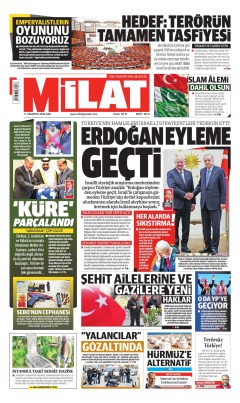 Milat Gazetesi Manşetleri