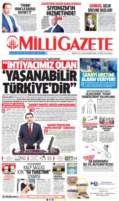 Milli Gazete Gazetesi Manşetleri