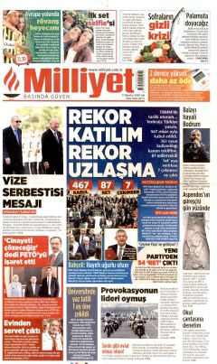 Milliyet Gazetesi Manşetleri