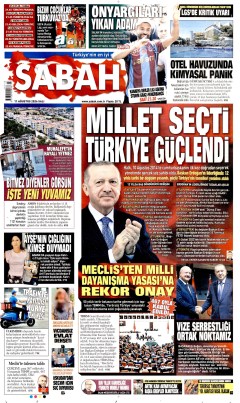 Sabah Gazetesi Manşetleri