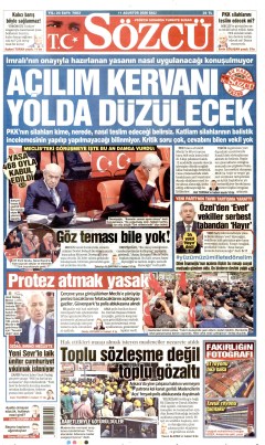 Sözcü Gazetesi Manşetleri