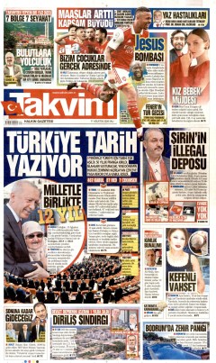 Takvim Gazetesi Manşetleri