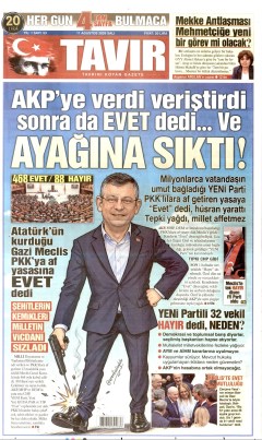 Tavır Gazetesi Gazetesi Manşetleri