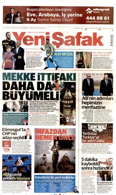 Yeni Şafak Gazetesi Manşetleri