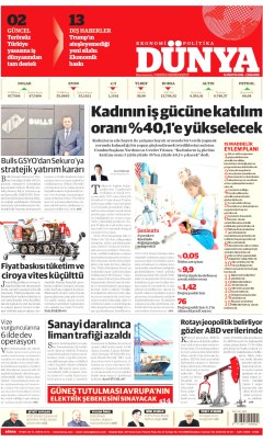 Dünya Gazetesi Manşetleri