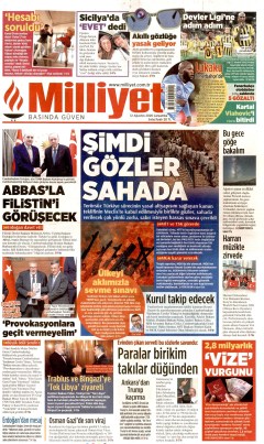Milliyet Gazetesi Manşetleri