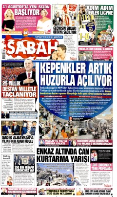 Sabah Gazetesi Manşetleri