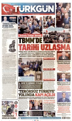 Türkgün Gazetesi Manşetleri