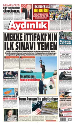 Aydınlık Gazetesi Gazetesi Manşetleri