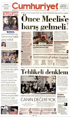 Cumhuriyet Gazetesi Manşetleri