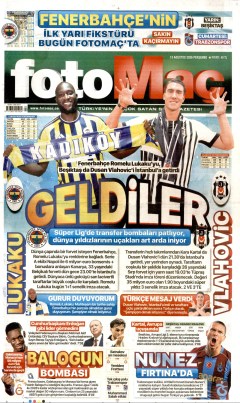 Fotomaç Gazetesi Manşetleri