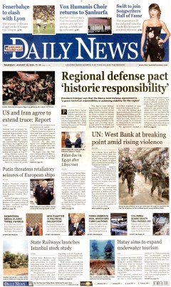Hürriyet Daily News Gazetesi Manşetleri