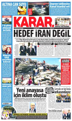 Karar Gazetesi Manşetleri