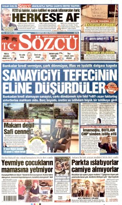 Sözcü Gazetesi Manşetleri