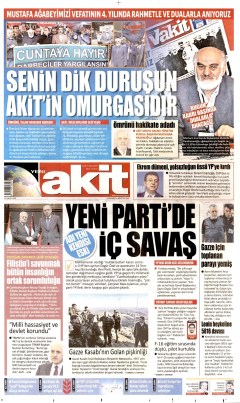 Yeni Akit Gazetesi Manşetleri