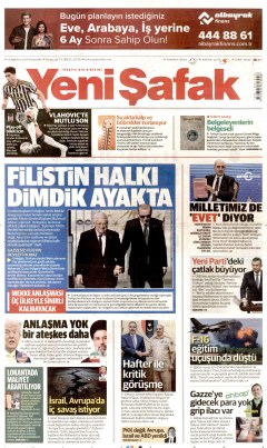 Yeni Şafak Gazetesi Manşetleri