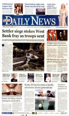 Hürriyet Daily News Gazetesi Manşetleri