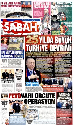 Sabah Gazetesi Manşetleri