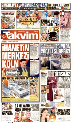 Takvim Gazetesi Manşetleri