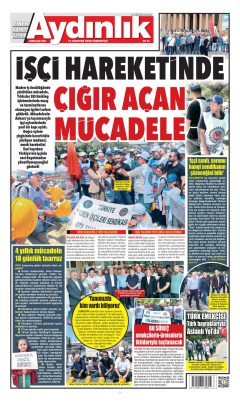 Aydınlık Gazetesi Gazetesi Manşetleri