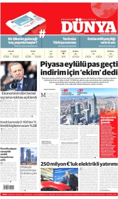 Dünya Gazetesi Manşetleri