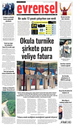 Evrensel Gazetesi Manşetleri
