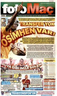 Fotomaç Gazetesi Manşetleri