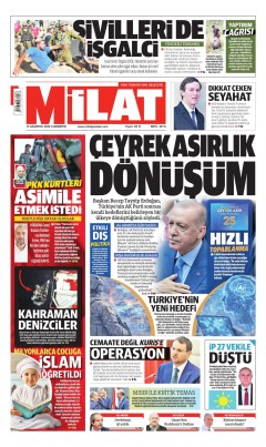 Milat Gazetesi Manşetleri