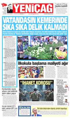 Yeniçağ Gazetesi Manşetleri