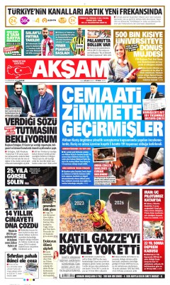 Akşam Gazetesi Manşetleri