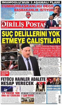 Diriliş Postası Gazetesi Manşetleri