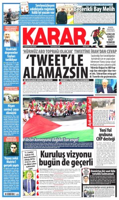 Karar Gazetesi Manşetleri