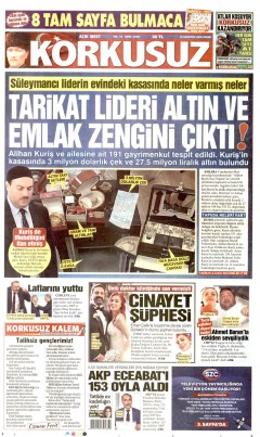 Korkusuz Gazetesi Manşetleri