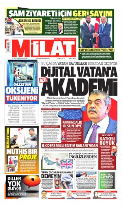 Milat Gazetesi Manşetleri